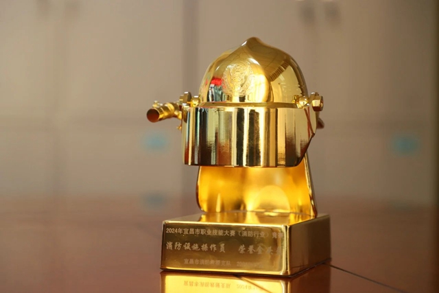 第一！股份公司鄢陽(yáng)獲頒宜昌市消防設(shè)施操作員“榮譽(yù)金頭盔”(圖2)